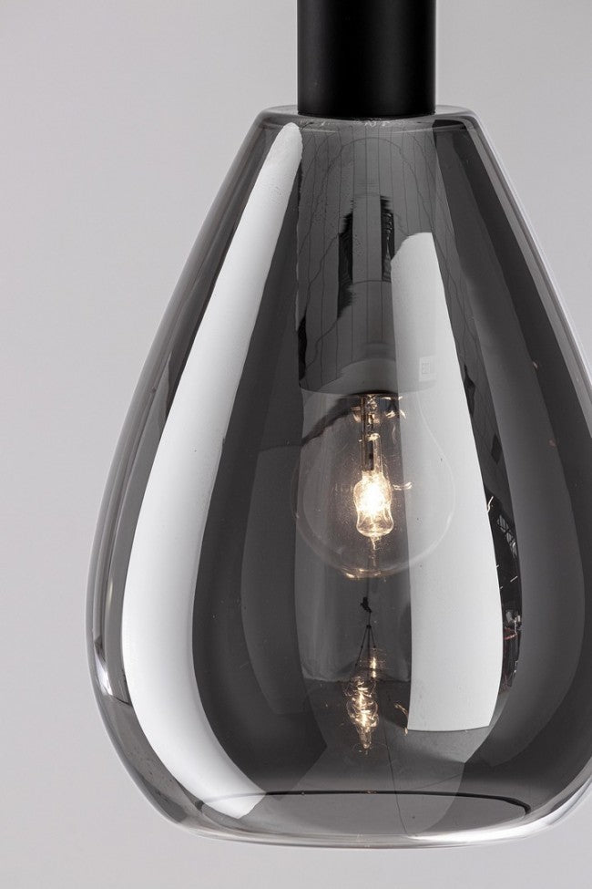 Lampadario a sospensione di design - GLARING Dimensione: Luce singola, Colore: Nero