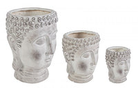 Set da 3 Porta Vaso Testa Buddha - FYBER DECO