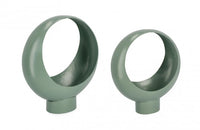 Set da 2 porta fiore di design (2 Pezzi) - KEYRA Colore: Verde