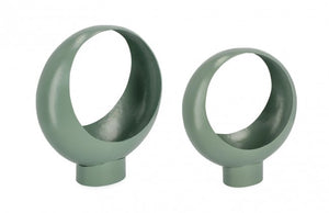 Set da 2 porta fiore di design (2 Pezzi) - KEYRA Colore: Verde