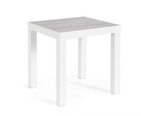 Tavolino da giardino in alluminio 50X50 - KLEDI Colore: Bianco