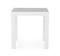 Tavolino da giardino in alluminio 50X50 - KLEDI Colore: Bianco