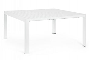 Tavolo da giardino allungabile in alluminio - KIPLIN Dimensione: 149x97 cm, Colore: Bianco