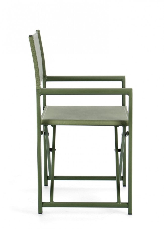 Sedia Regista pieghevole in alluminio (2 Pezzi) - TAYLOR Colore: Verde