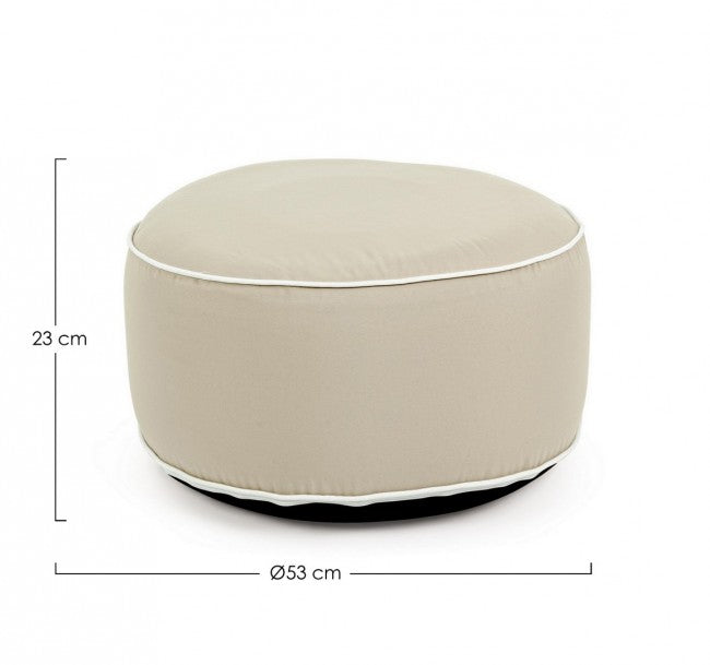 Pouf Gonfiabile da esterno (2 Pezzi) - RIHANNA Colore: Beige