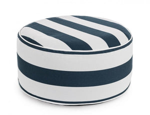 Pouf Gonfiabile da esterno (2 Pezzi) - RIGHE Colore: Blu