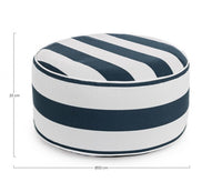 Pouf Gonfiabile da esterno (2 Pezzi) - RIGHE Colore: Blu