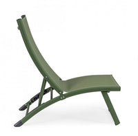 Poltrona Lounge Reclinabile in Alluminio (2 Pezzi) - TAYLOR Colore: Verde