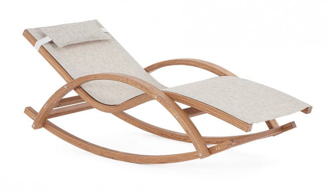 Chaise Longue Dondolo con cuscini - NOES