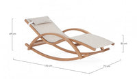 Chaise Longue Dondolo con cuscini - NOES