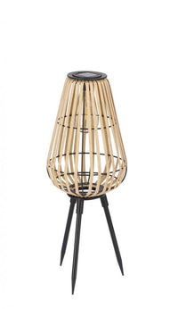 Lampada Solare da giardino con treppiede H52,5 (4 Pezzi) - KIKI Colore: Nero