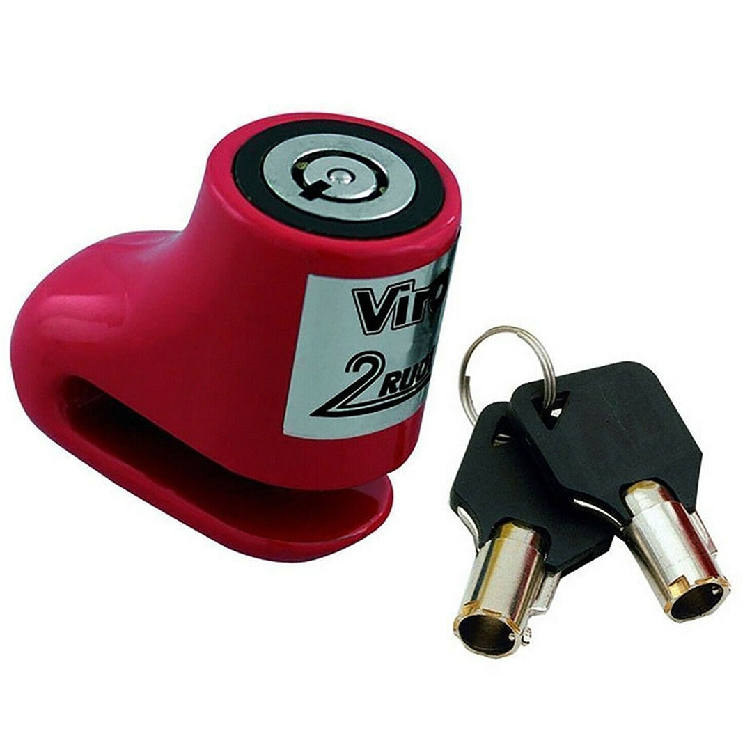 Viro 135 Blocca Disco Moto scooter Stopper 5,5 Mm Rosso bloccadisco antifurto