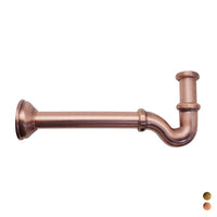 Sifone a s tappo laterale senza piletta 1"1/4  1"1/4  BronzatoPB