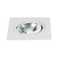 Incasso LED ORIONE quadrato in alluminio bianco orientabile 6W 4000K (luce naturale) 9x9x7,5 cm..