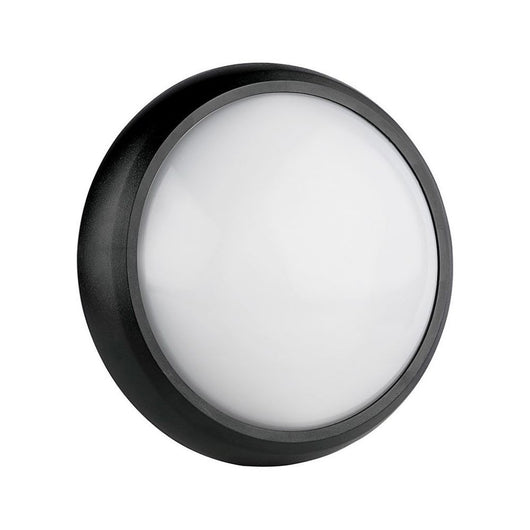 Plafoniera applique a muro 8W Dome Light Round Black Body 3000K IP66