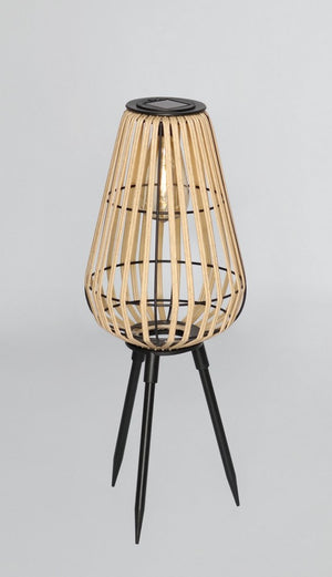 Lampada Solare da giardino con treppiede H52,5 (4 Pezzi) - KIKI Colore: Nero