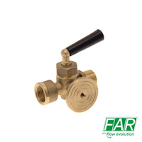 Rubinetto Portamanometro 3/8'' FAR 2560 in Ottone M/F