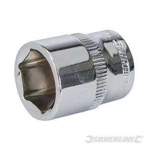 Chiave inserto a bussola metrico esagonale 1/4" Silverline meccanica - 9mm