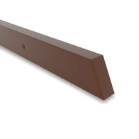 Corrimano rettangolare in acciaio verniciato Corten, sezione 40x20 Lunghezza 150 cm