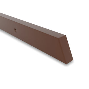 Corrimano rettangolare in acciaio verniciato Corten, sezione 40x20 Lunghezza 170 cm