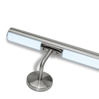 Corrimano in acciaio inox con LED luce fredda 6000K, modello TONDO. Lunghezza 470 cm