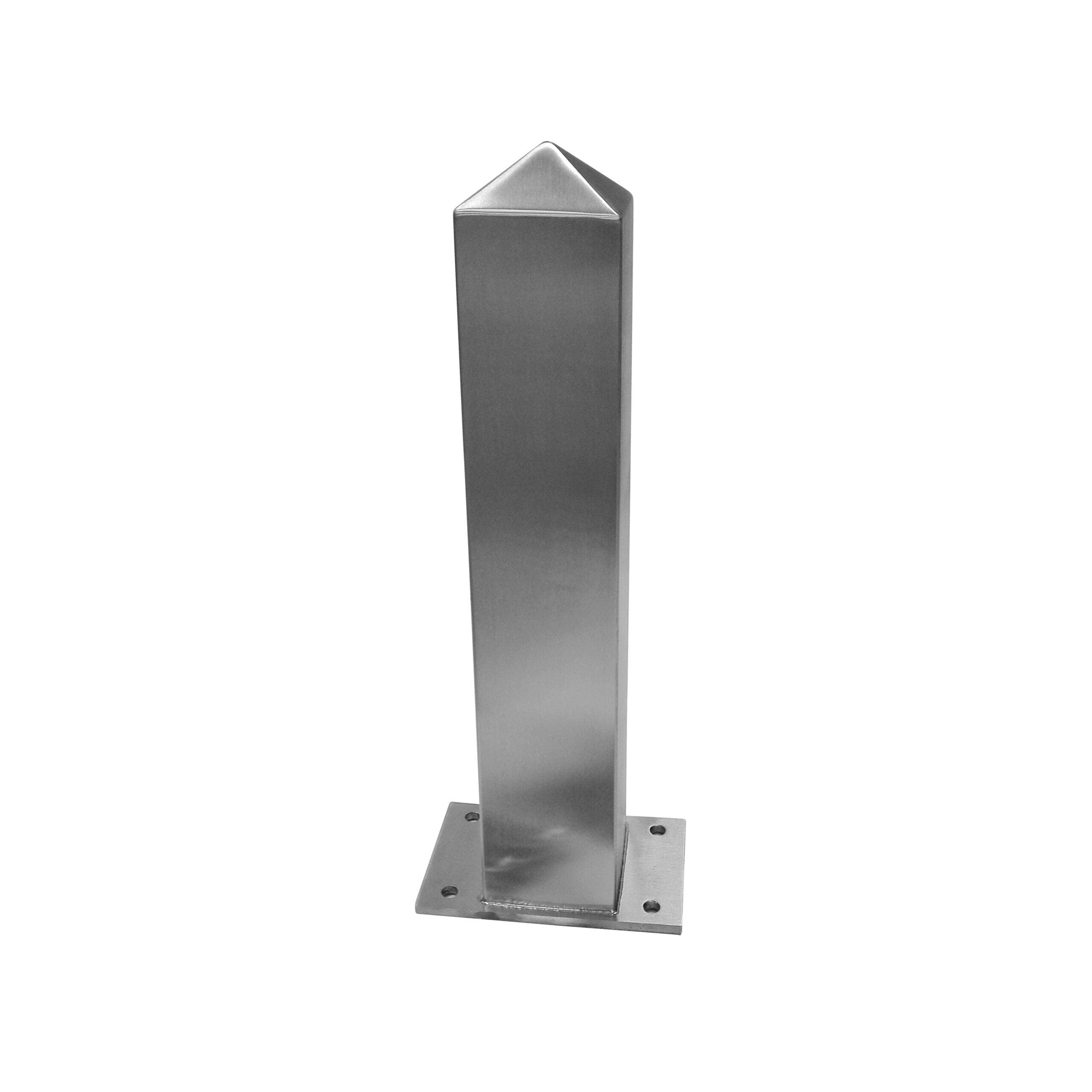 Dissuasore in acciaio inox sezione 80 x 80 Lunghezza 50 cm