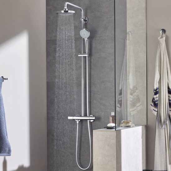 Colonna doccia con miscelatore termostatico esterno Euphoria Grohe