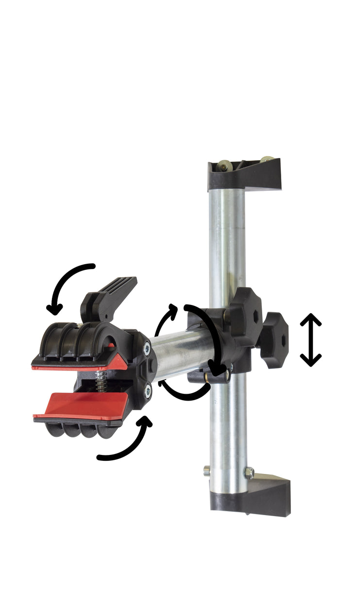 Supporto a parete per manutenzione, riparazione, rimessaggio biciclette