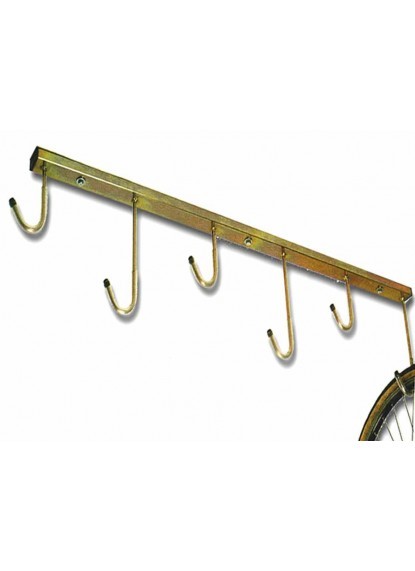 Porta biciclette a soffitto Colore: Oro, Finitura: Zincato, Posti: 6