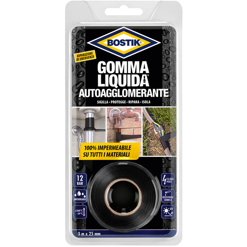 BOSTIK GOMMA LIQUIDA NASTRO AUTOAGGL.MM.25X3M  PZ 6,0