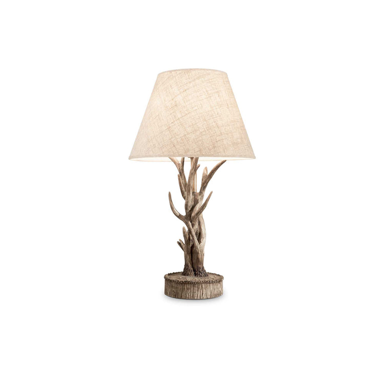 Lampade Da Scrivania Rustico-Country Chalet Materie Plastiche Beige 1 Luce E27