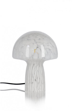 Lampada da tavolo in vetro H25,5 - CARYSA Colore: Bianco