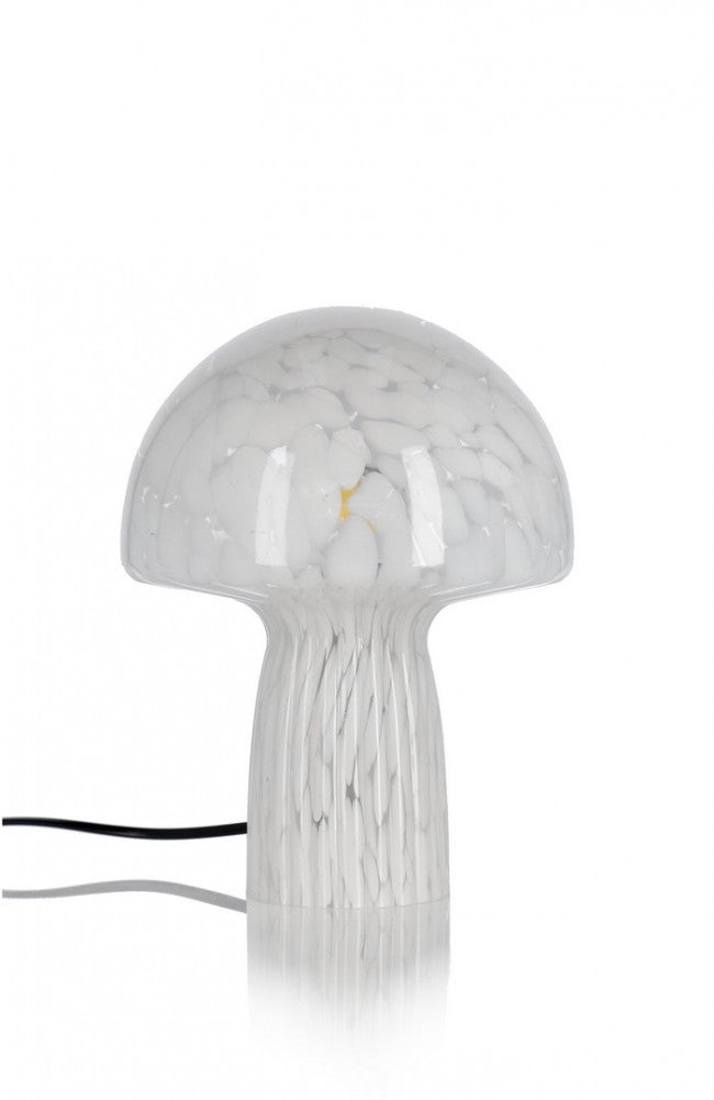 Lampada da tavolo in vetro H25,5 - CARYSA Colore: Bianco