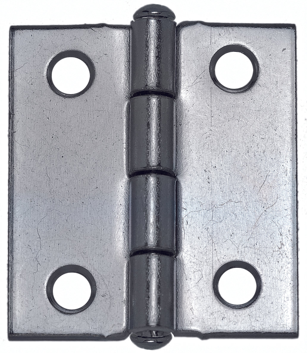 Cerniera mezza larga pesante perno fisso in acciaio zincato  mm. 63,5x44 (24 pezzi) - 