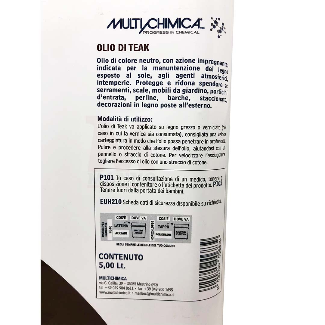 Olio di Teak - Multichimica 500 ml