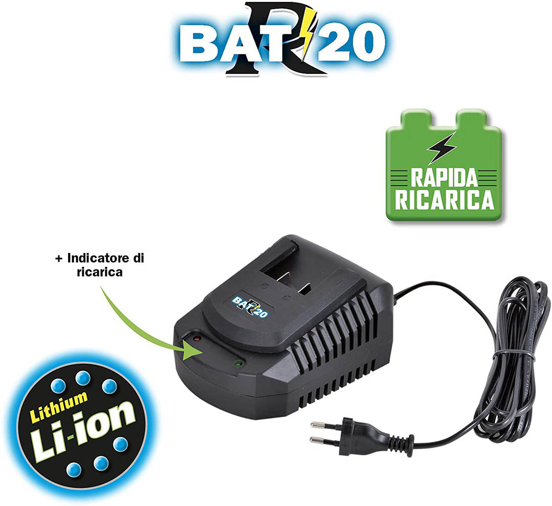 Carica batterie rapido 20 v - Ribimex PRBAT20/CHR