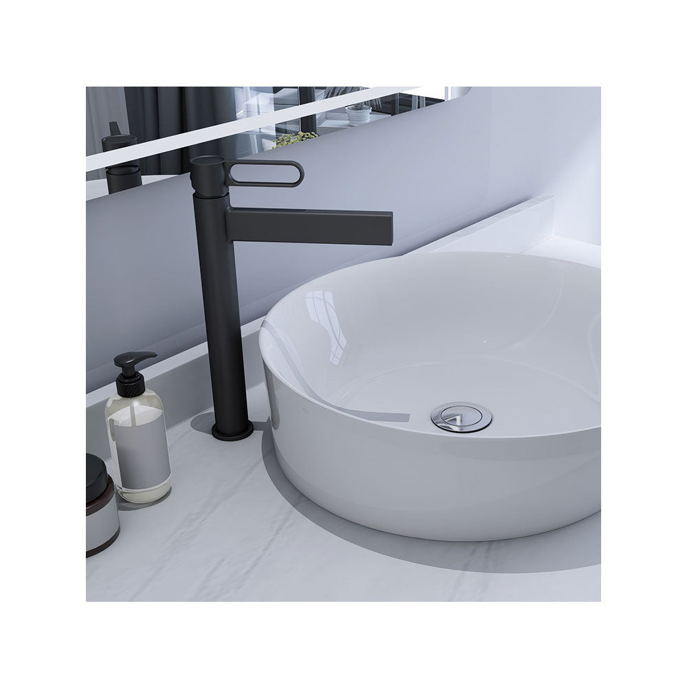 Miscelatore alto per lavabo, in ottone della serie Dior by GME - Nero opaco