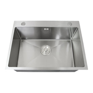 Lavello Singolo Acciaio Inox Sottotop Sottopiano Integrato Satinato Vasca 60x45