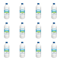 ANTIALGHE LIQUIDO X PISCINE UNIVERSALE AZZURRANTE 1KG NON SCHIUMOGENO 12PZ FLUXY