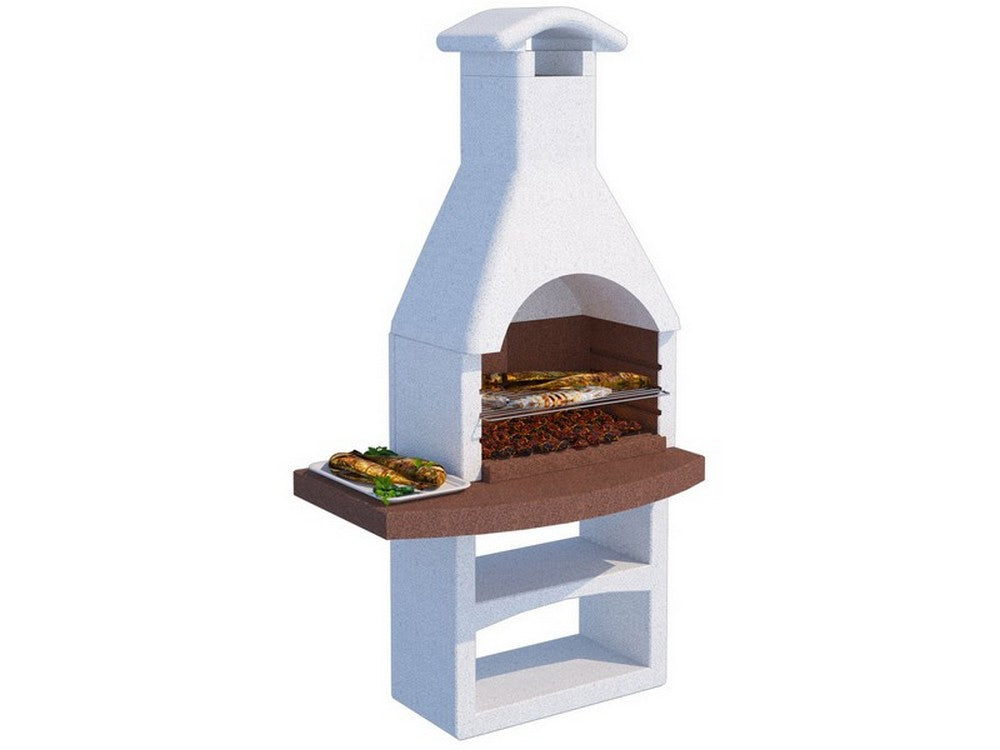 barbecue in cemento vesuvio con griglia cm. 114x70x216 h - kg. 370 vit52765