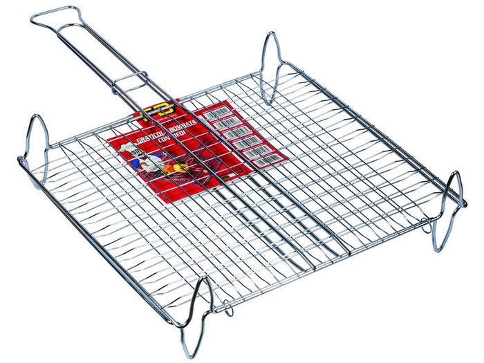 graticola tipo bombato con piedi alti cm. 27x27 cod:ferx.vit37226