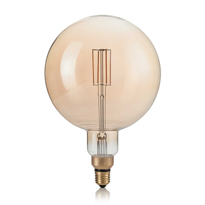 Lampadina Led Globo Grande D19,5 Xl E27 4 Watt 2200 K 320 Lm Vintage Ambra