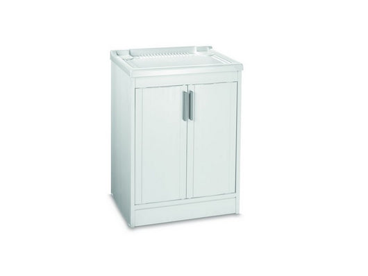 lavatoio in resina bianco in kit cm. 60x50x86 h cod:ferx.vit46904