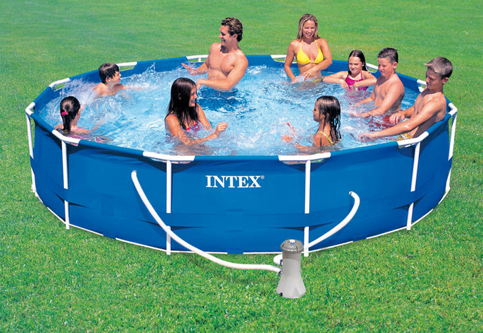 Intex piscina tonda frame telaio portante con pompa filtro  Ã˜ cm. 305x76 h - Intex