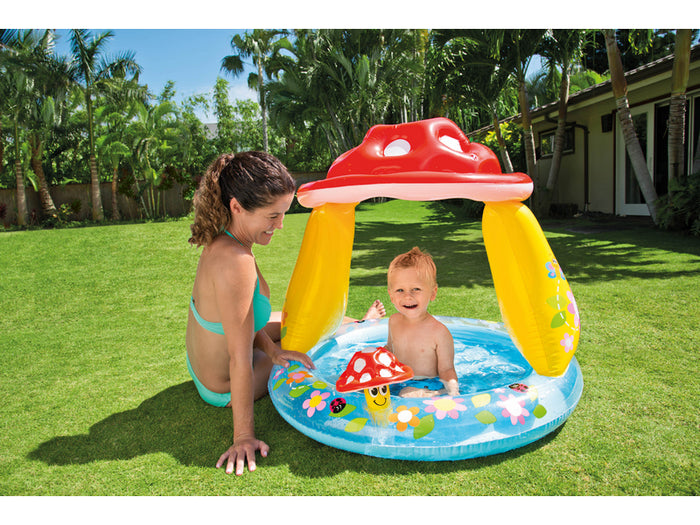 Intex piscina tonda gonfiabile baby fungo  cm. 102x89 h (lt. 45) (2 pezzi) - Intex