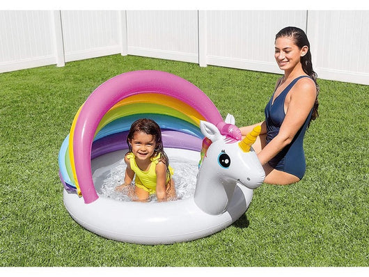 piscina gonfiabile baby unicorno cm. 127x102x69 h (lt. 45) cod:ferx.vit48625