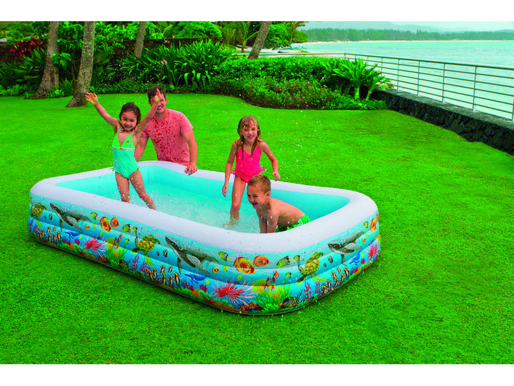 2pz piscina gonfiabile family tropical cm. 305x183x56 h (lt. 1.050) vit29999