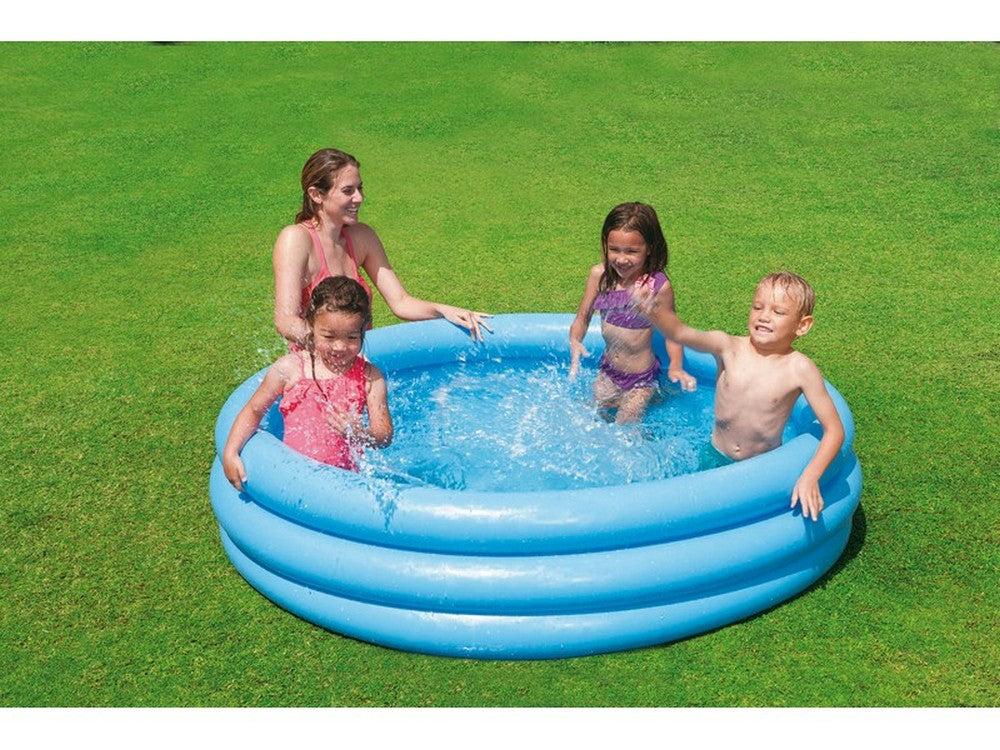 piscina tonda gonfiabile crystal blu cm. 147x33 h (lt. 330) vit31612