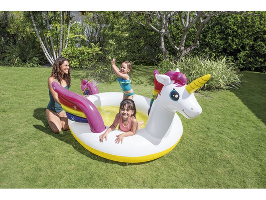 Intex piscina gonfiabile unicorno  cm. 272x193x104 h (lt. 165) - Intex