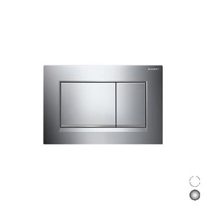 Placca di copertura 2 tasti "sigma 30" geberit  Bianco/bordo inf. Bianco opacoGEBER